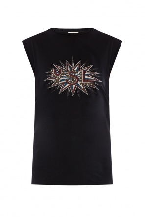 Printed sleeveless top, zdjęcie 1 Printed sleeveless top od Saint Laurent